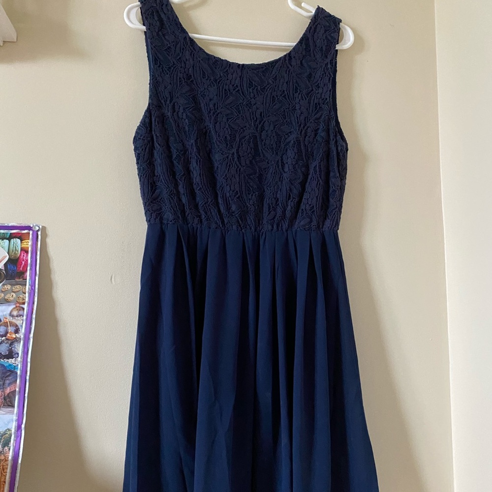 Navy blue formal dress